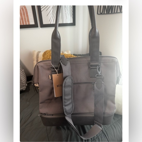Beis Mini Weekender NWT Gray - Picture 5 of 5